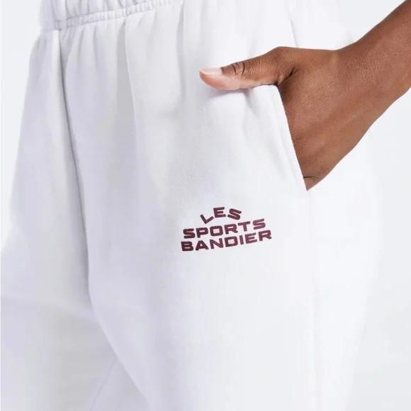 New Women's White Bandier Joggers - Picture 3 of 6